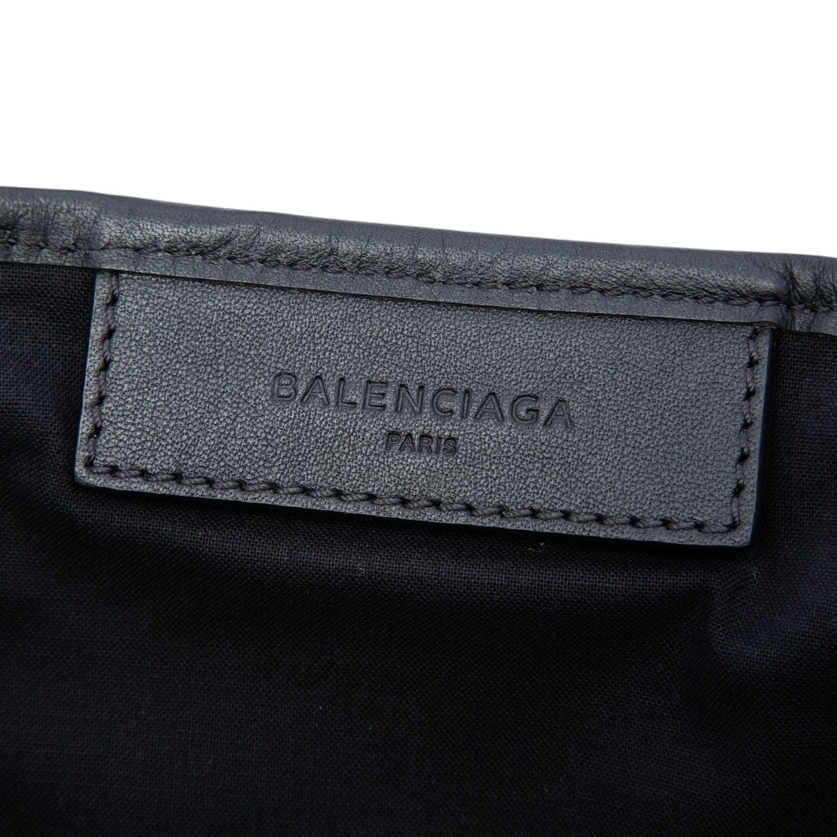 Balenciaga Canvas Navy Cabas Tote S