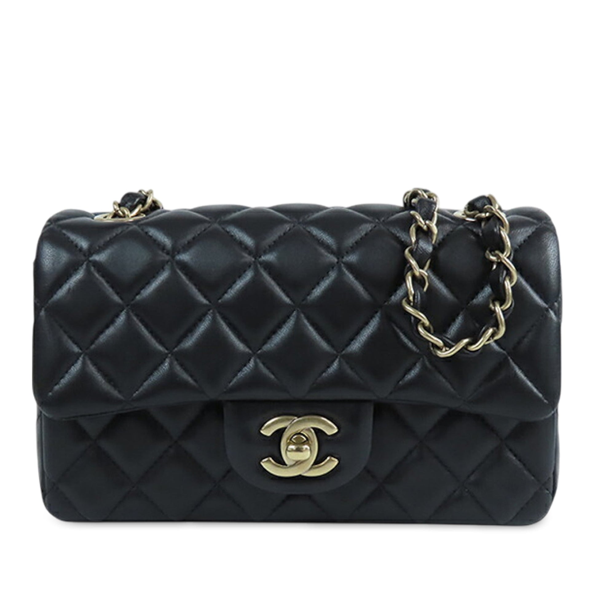 Chanel Mini Rectangular Classic Lambskin Single Flap