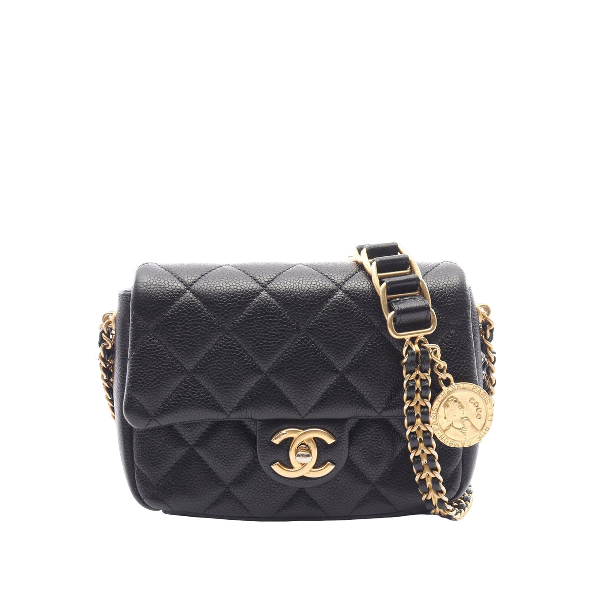 Chanel Mini Quilted Caviar Chain Soul Flap