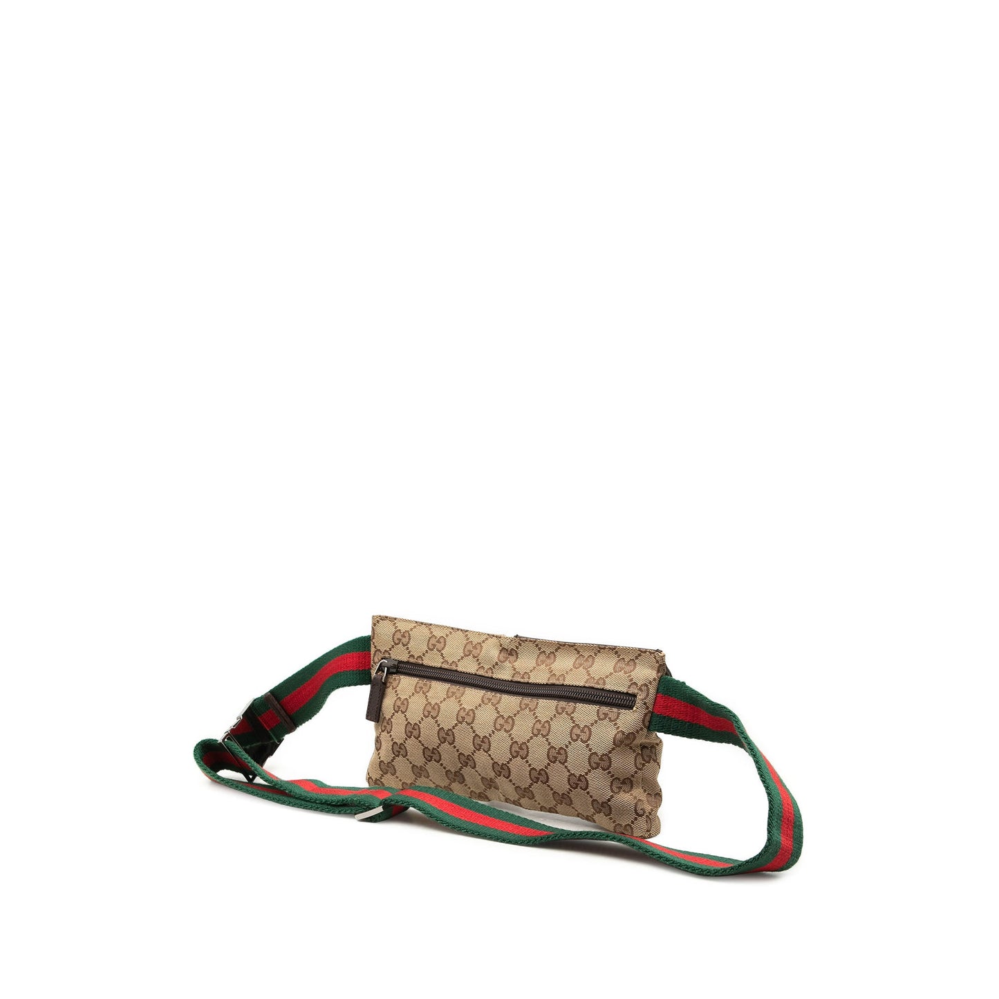 Gucci GG Canvas Web Double Pocket Belt Bag