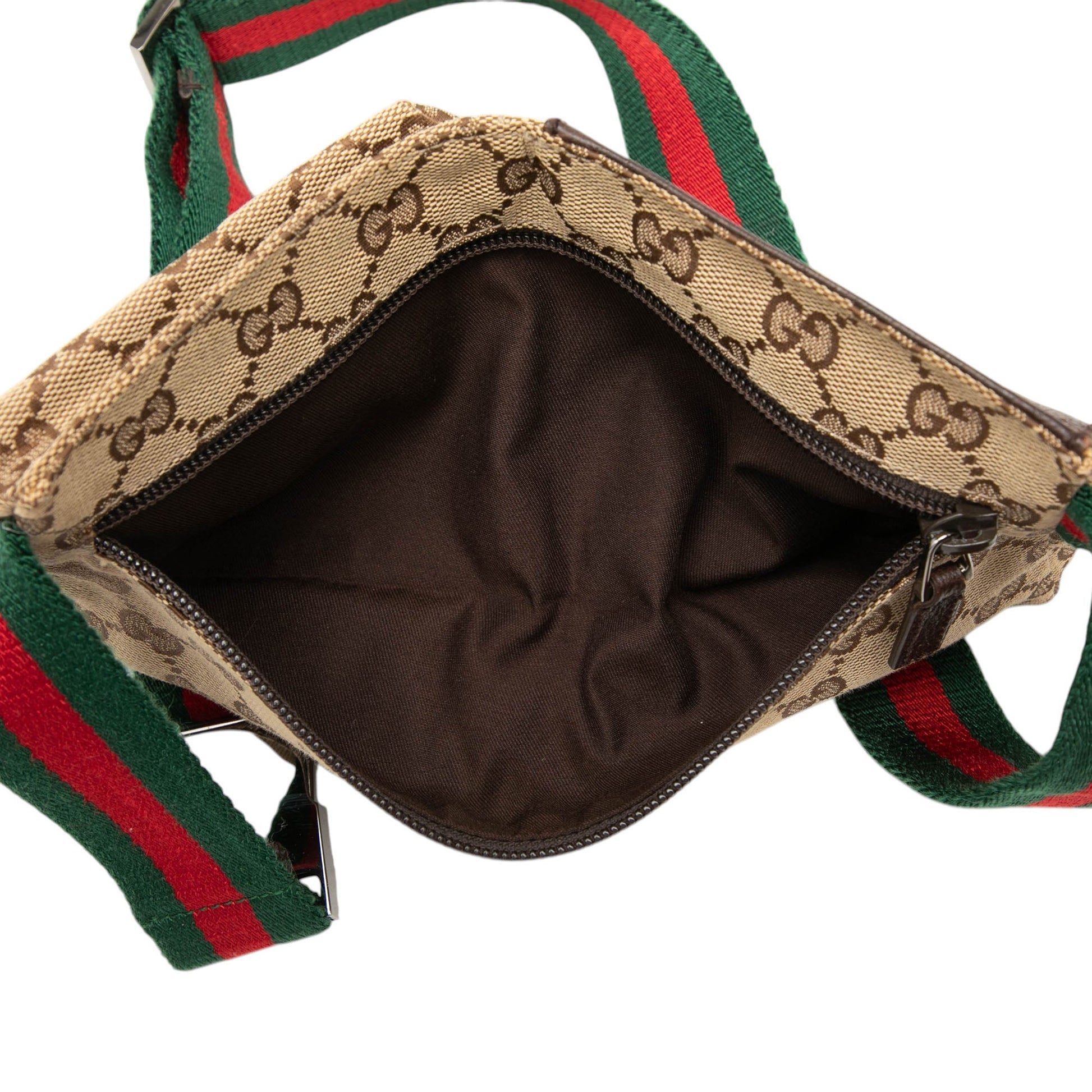 Gucci GG Canvas Web Double Pocket Belt Bag