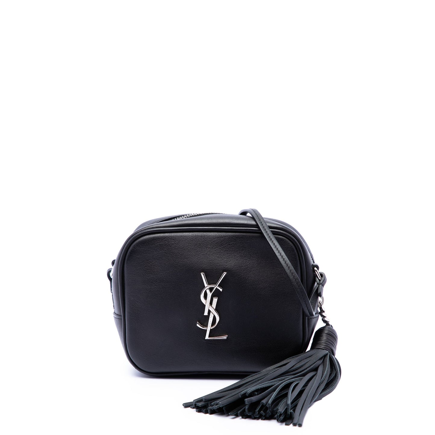 Saint Laurent Calfskin Monogram Blogger Bag
