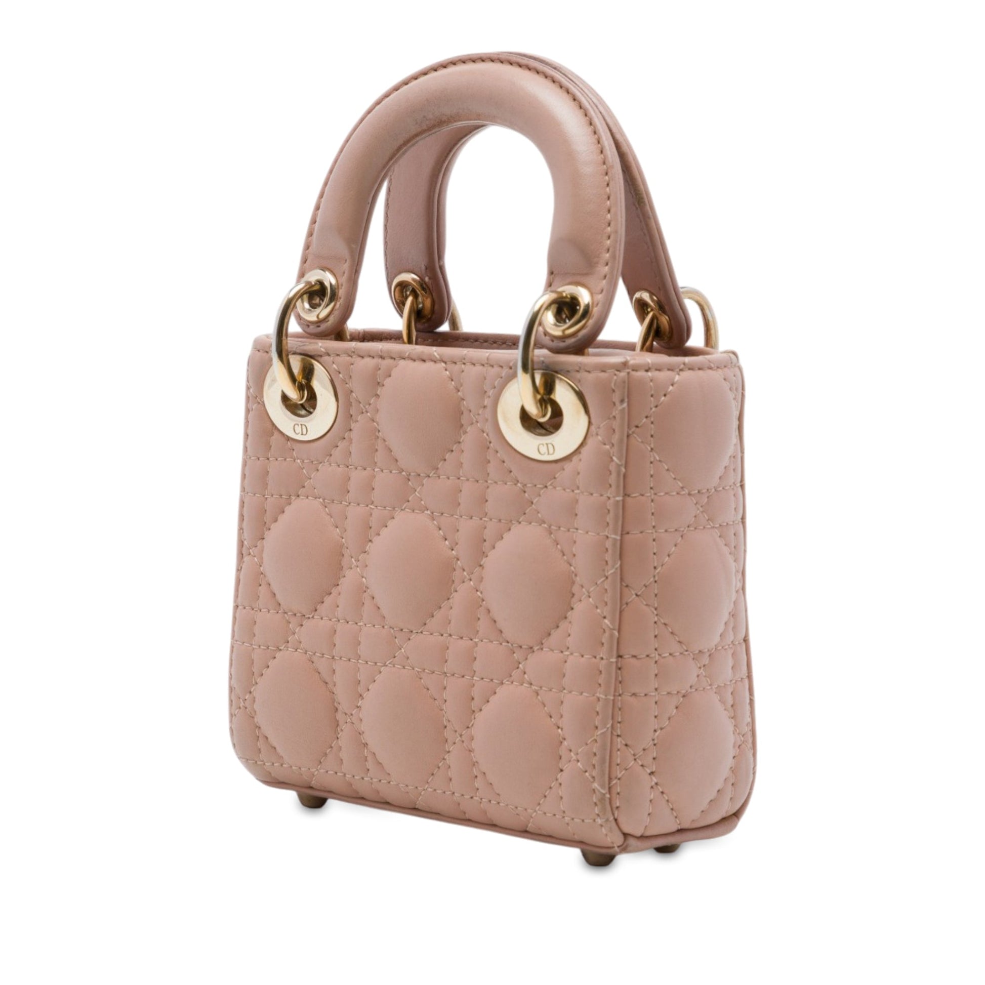 Dior Micro Lambskin Cannage Lady Dior