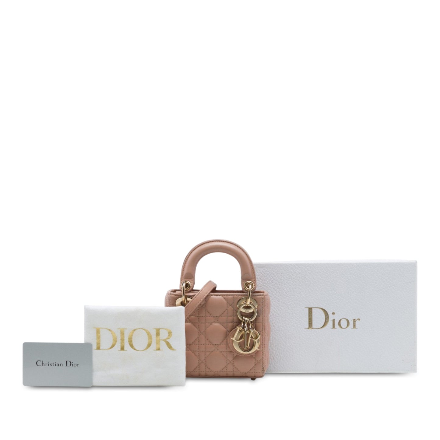 Dior Micro Lambskin Cannage Lady Dior