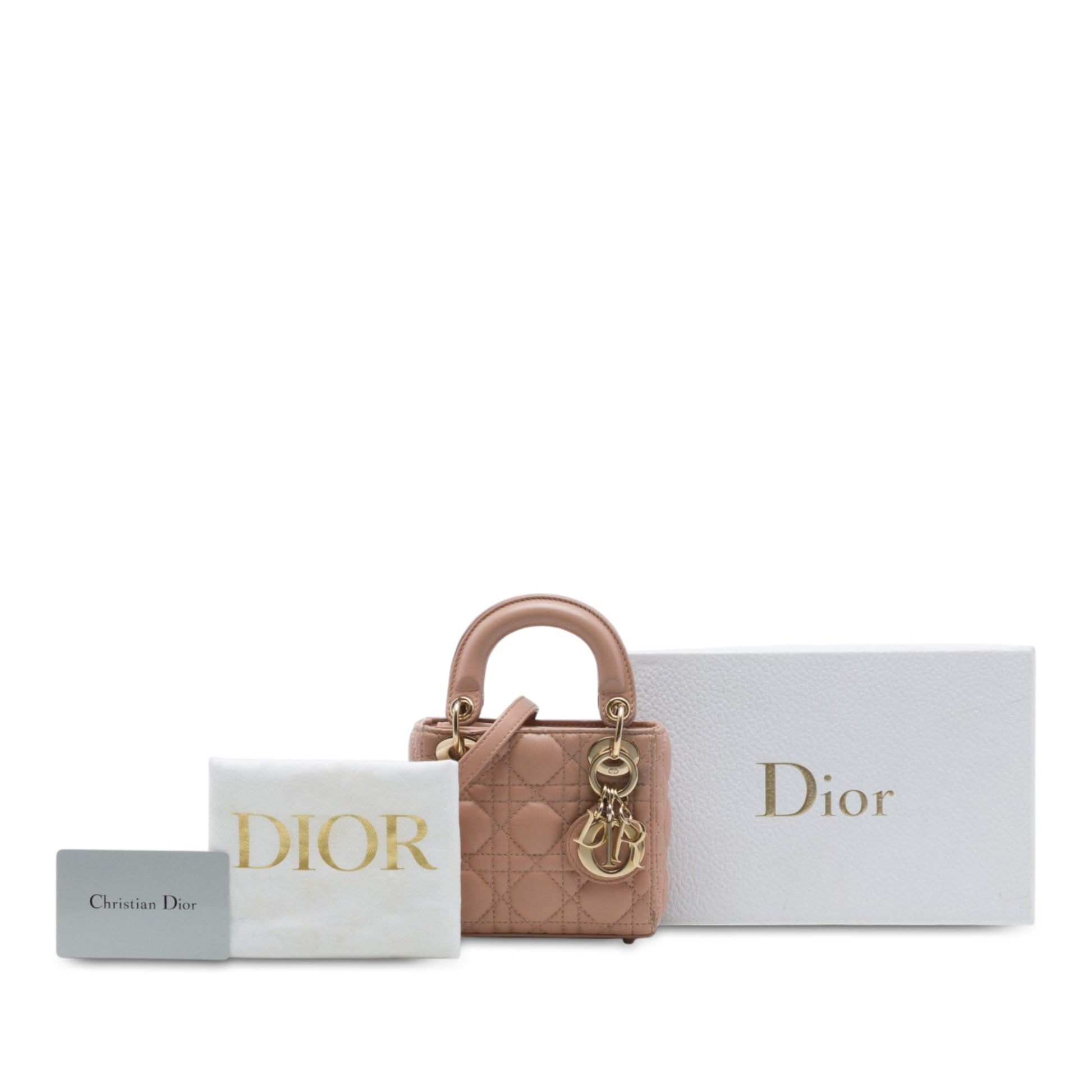 Dior Micro Lambskin Cannage Lady Dior
