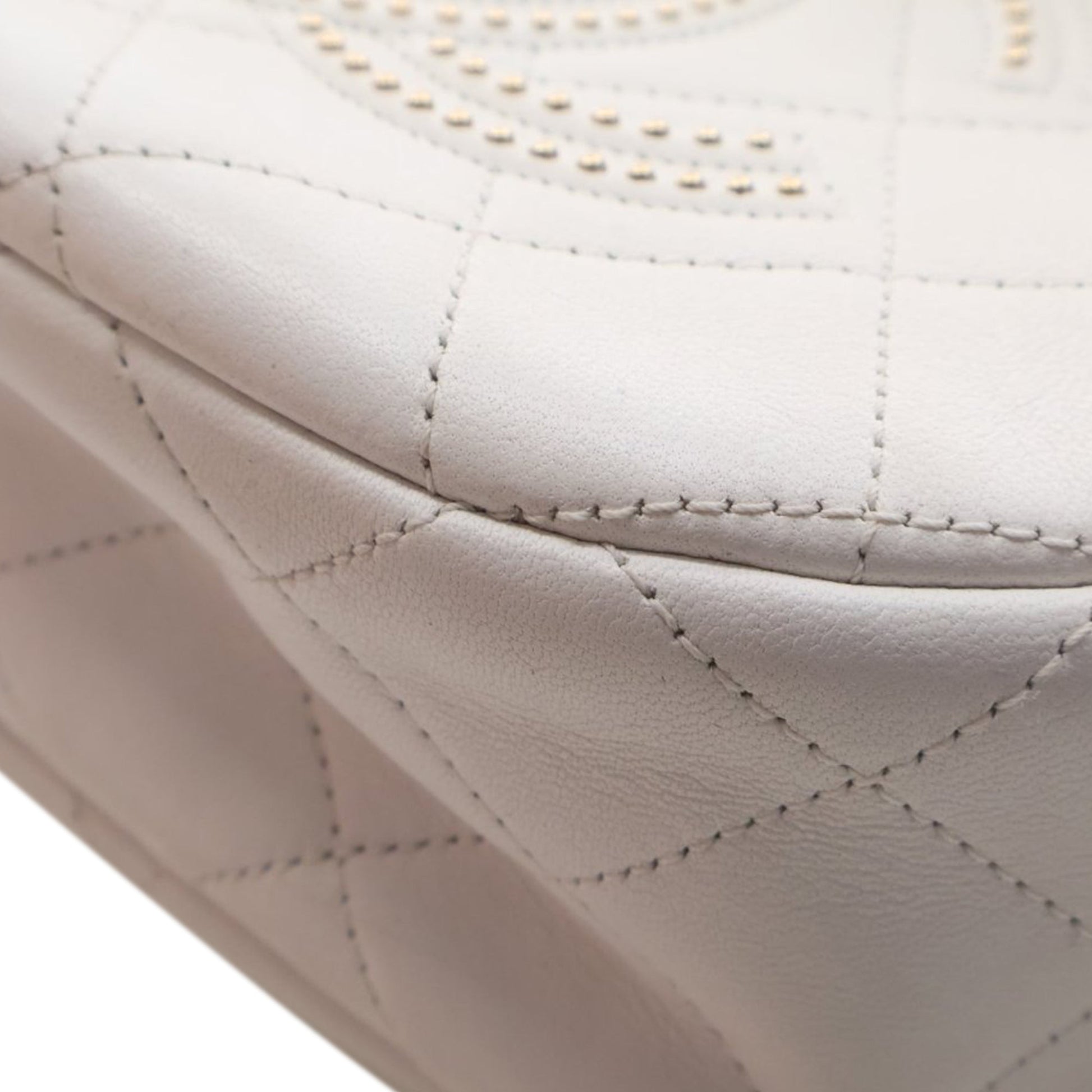 Chanel CC Quilted Studded Lambskin Round Camera Bag