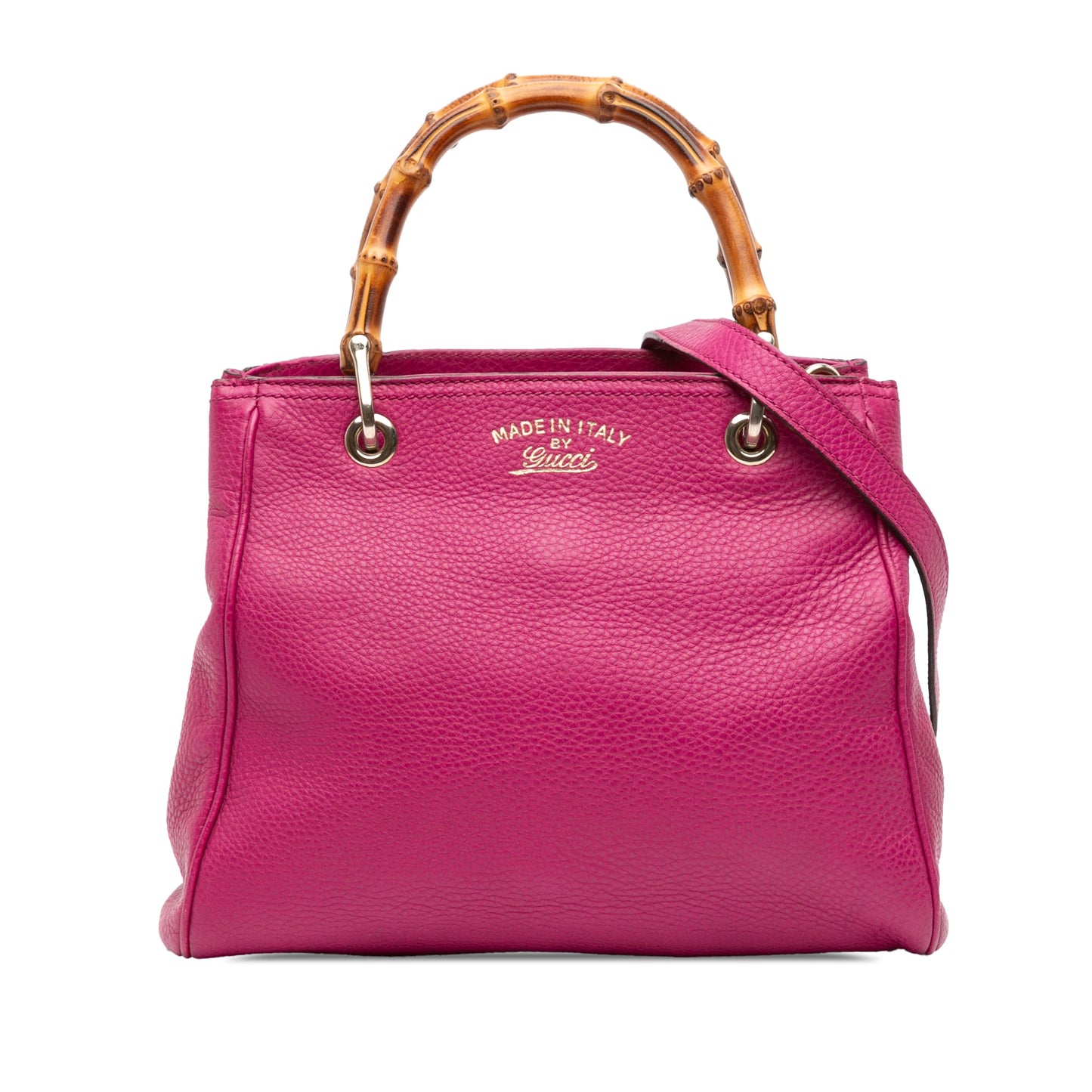 Gucci Small Calfskin Bamboo Shopper Satchel