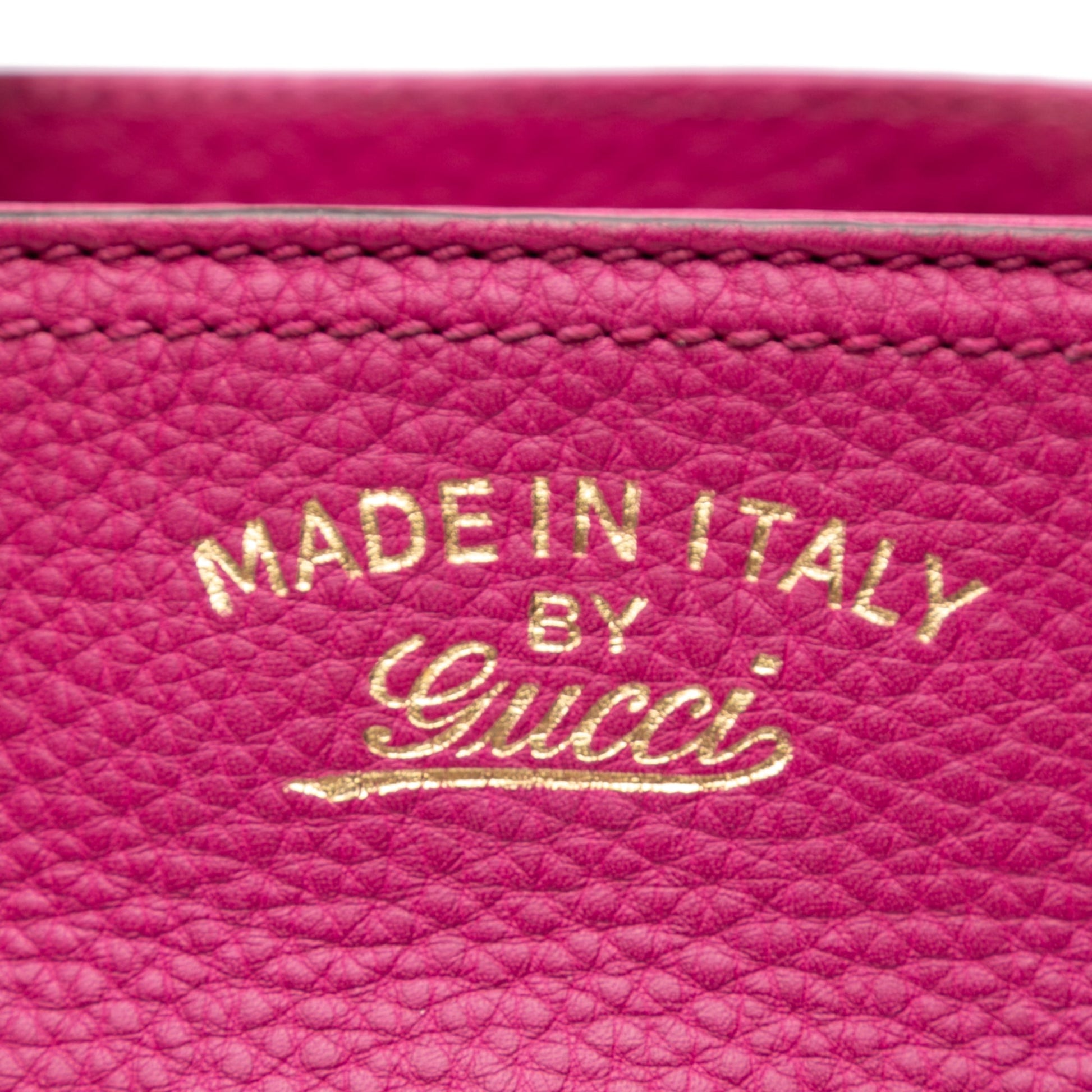 Gucci Small Calfskin Bamboo Shopper Satchel