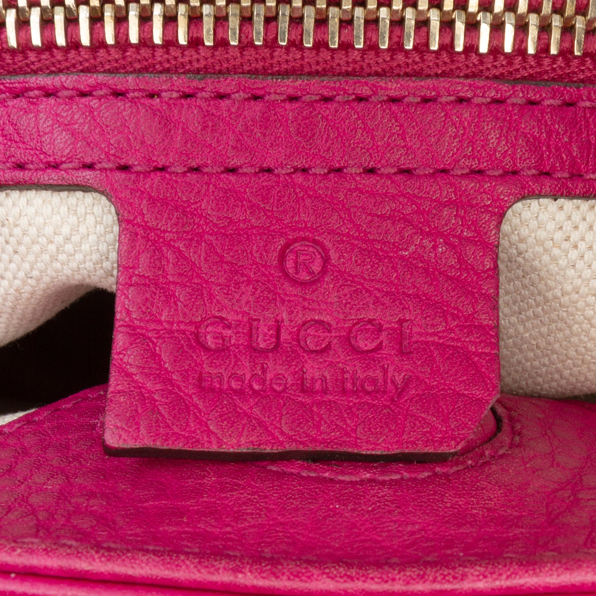 Gucci Small Calfskin Bamboo Shopper Satchel