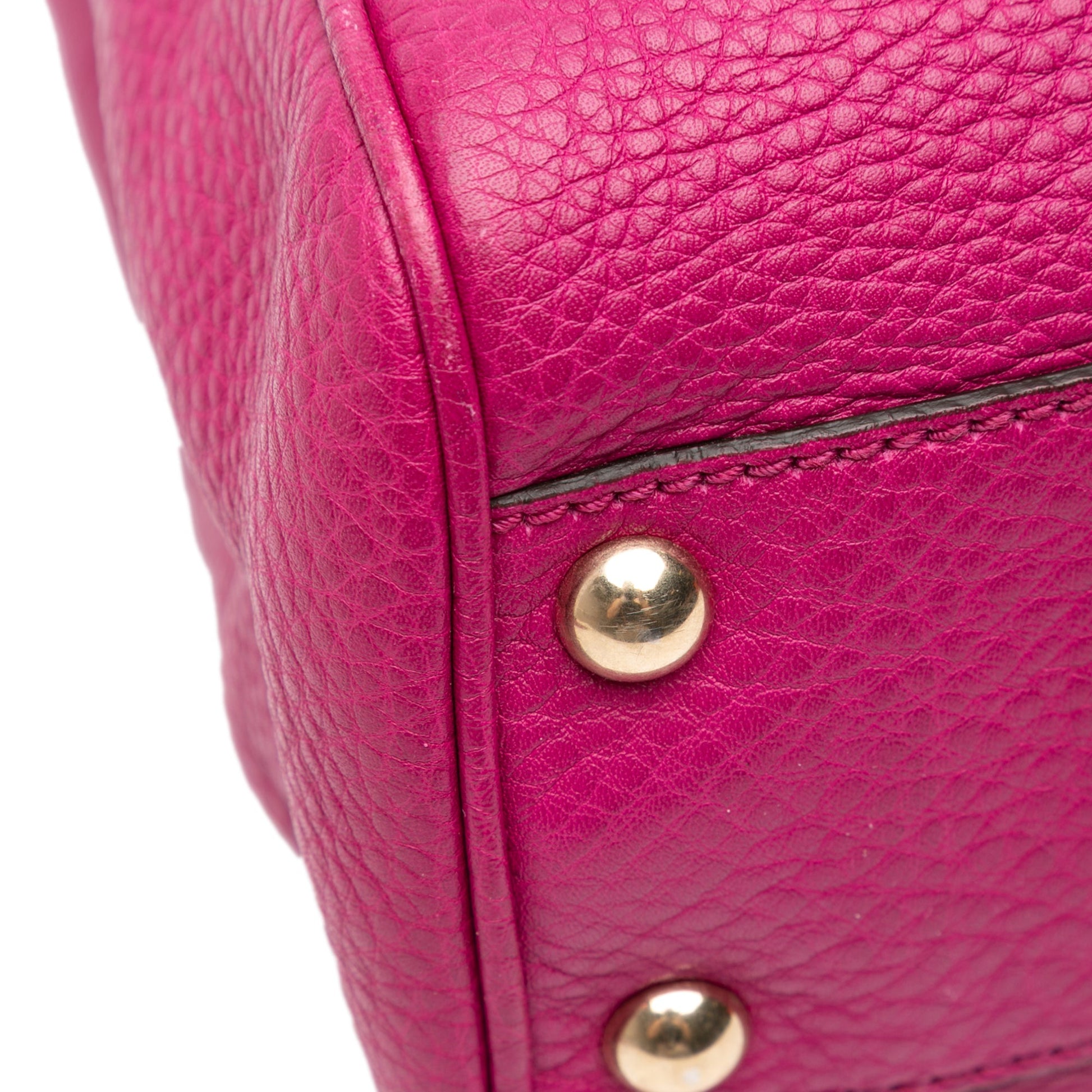 Gucci Small Calfskin Bamboo Shopper Satchel
