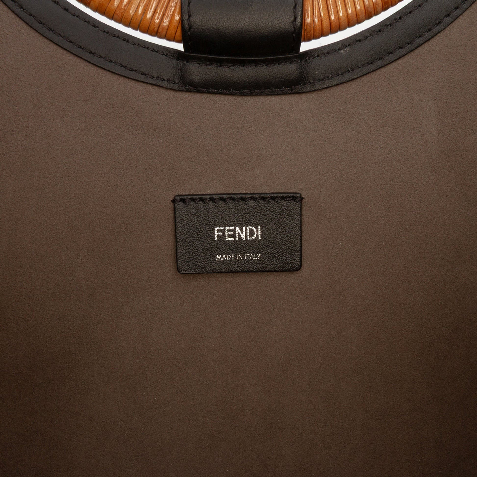 Fendi Large Zucca Embossed Leather Runaway Shopper Satchel