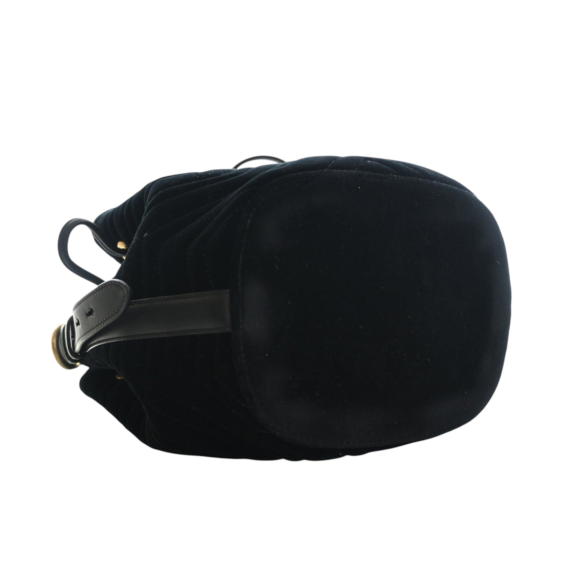Gucci GG Marmont 2.0 Matelasse Velvet Bucket Bag