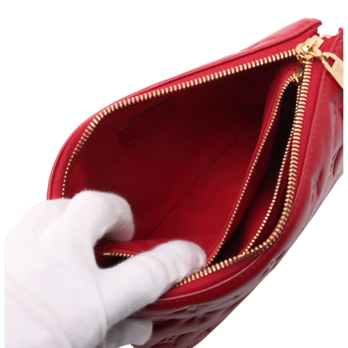 Louis Vuitton Monogram Embossed Lambskin Coussin BB