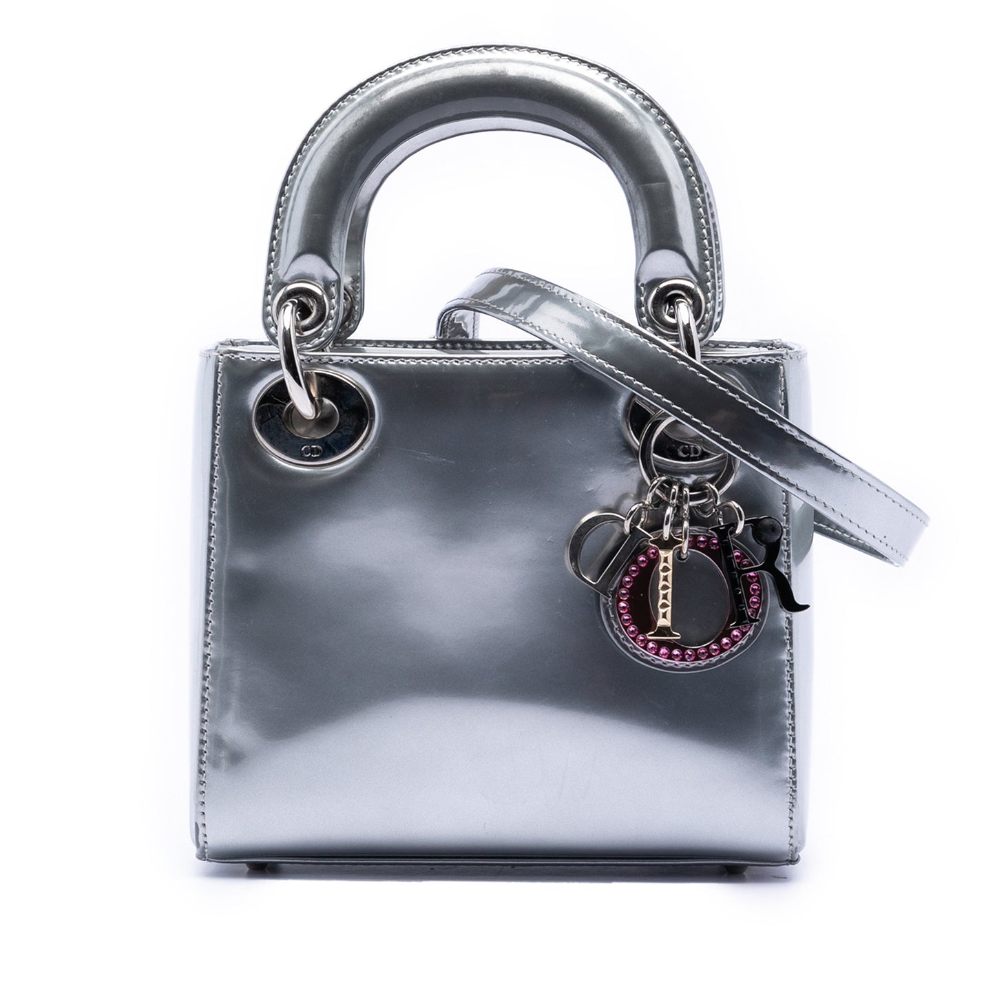 Dior Limited Edition Beijing China World Mini Metallic Patent Lady Dior