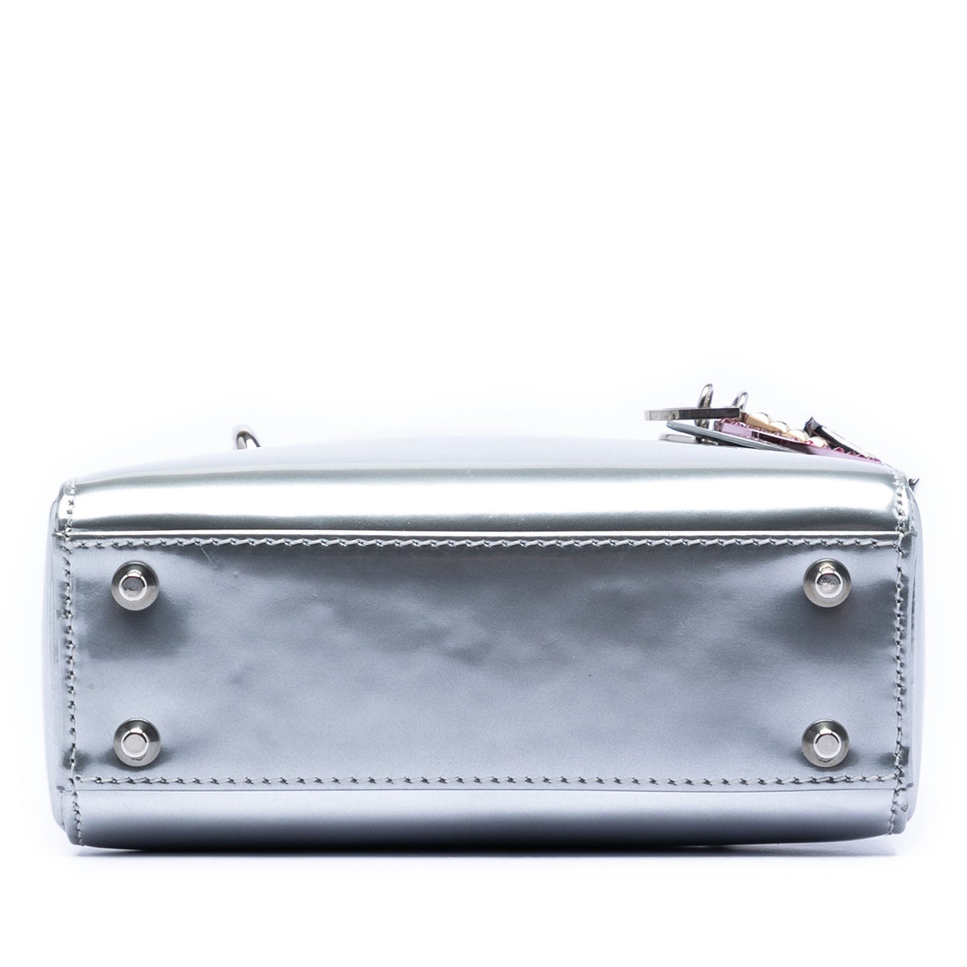 Dior Limited Edition Beijing China World Mini Metallic Patent Lady Dior