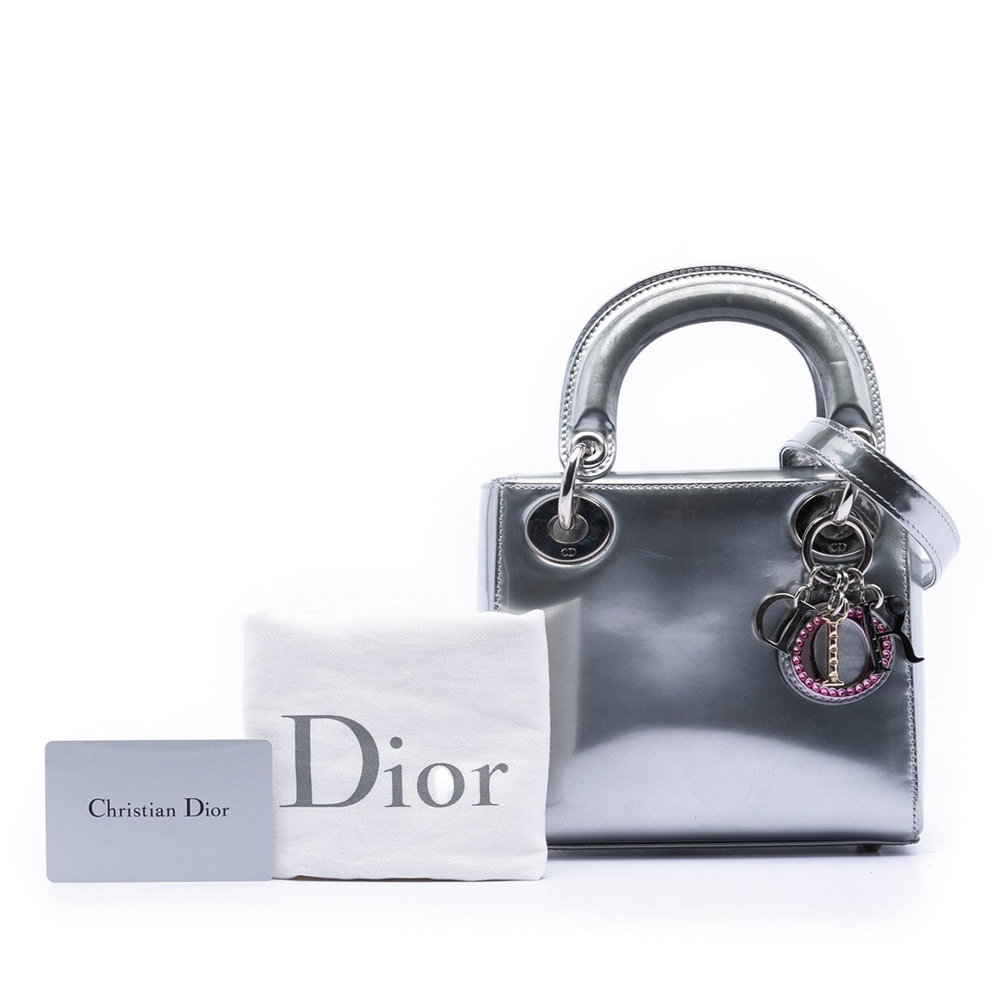 Dior Limited Edition Beijing China World Mini Metallic Patent Lady Dior