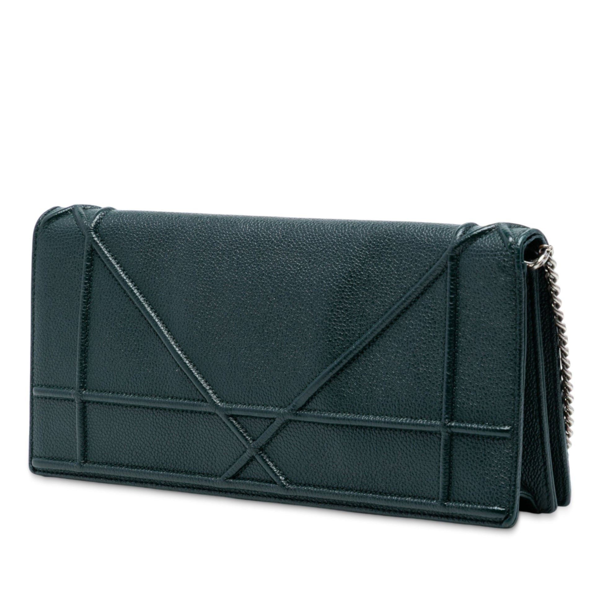 Dior Grained Calfskin Diorama Pochette Clutch