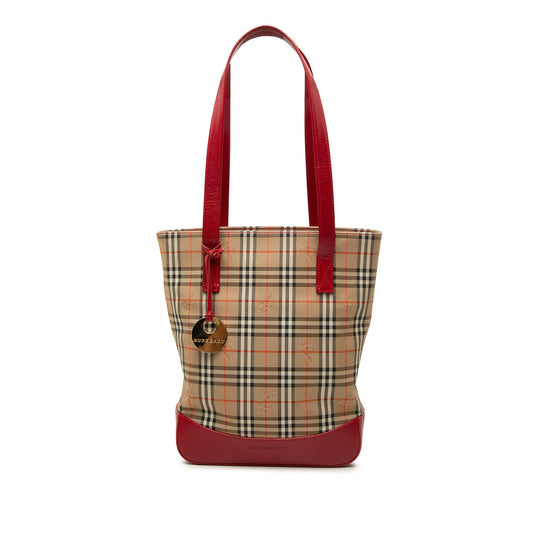 Burberry Haymarket Check Canvas Tote