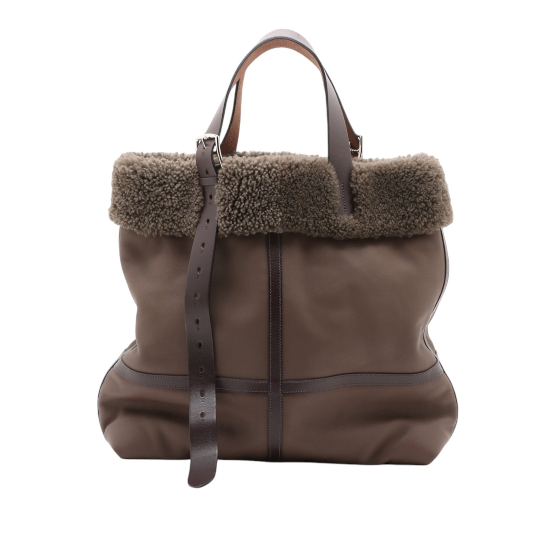 Hermès Clemence Shearling Etriviere Aviator