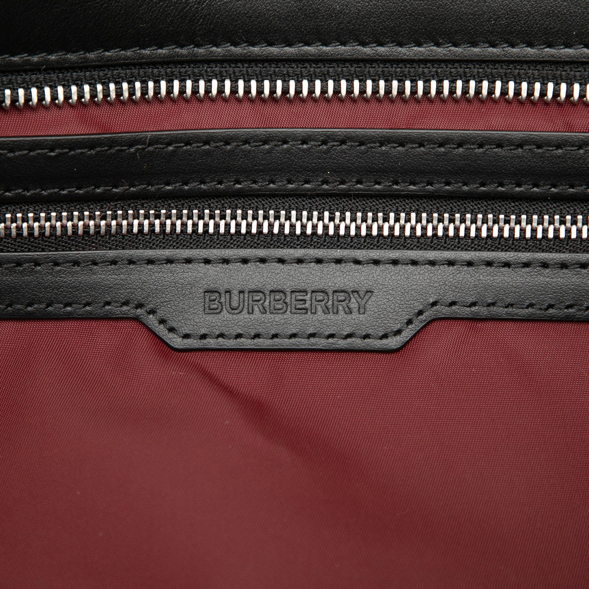 Burberry Medium Econyl Nylon Logo Ardwell Tote — Red