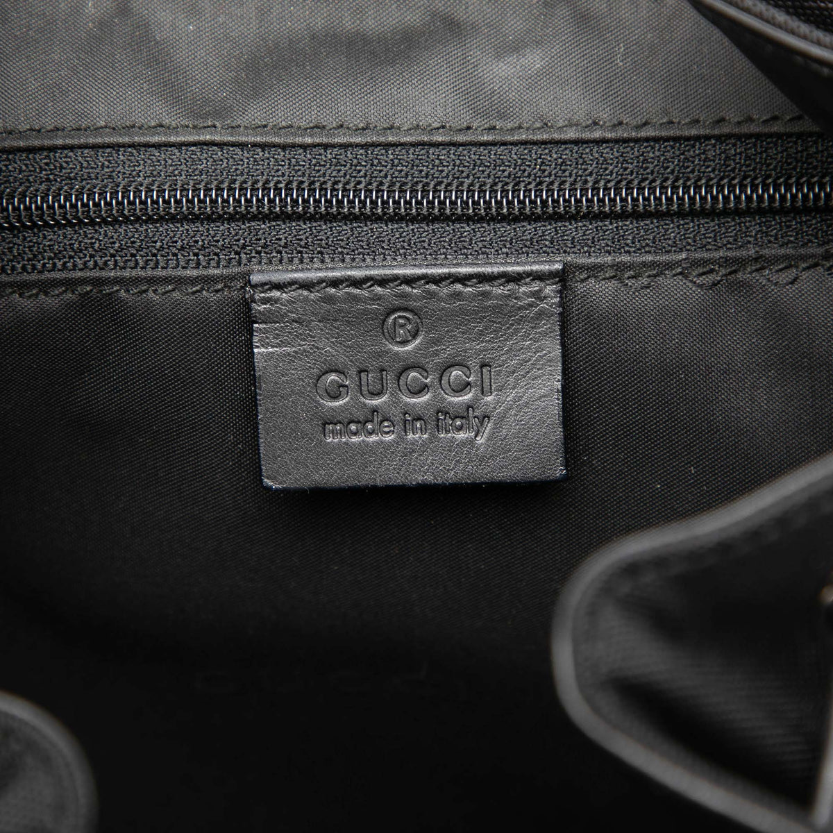 Gucci Canvas and Calfskin Jackie Drawstring Backpack
