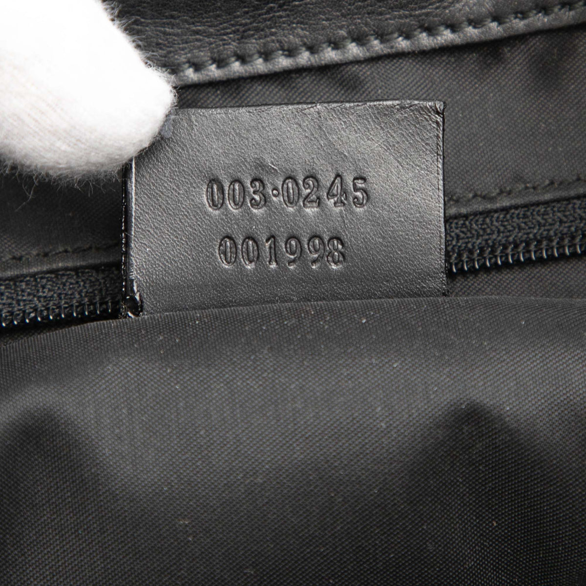 Gucci Canvas and Calfskin Jackie Drawstring Backpack