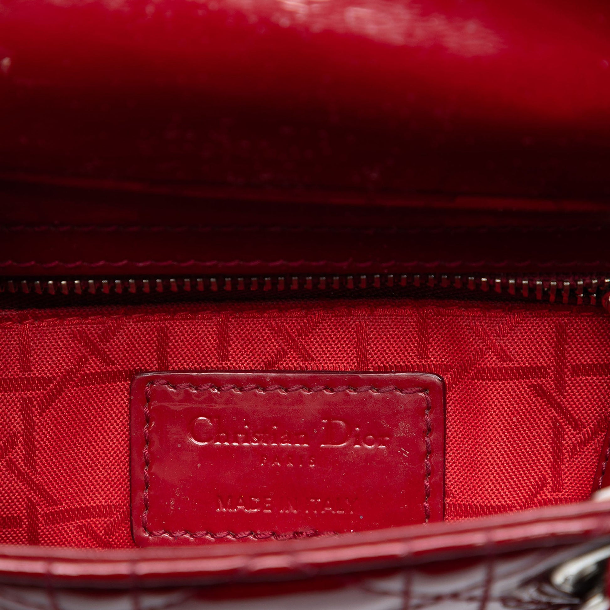 Dior Mini Patent Cannage Lady Dior