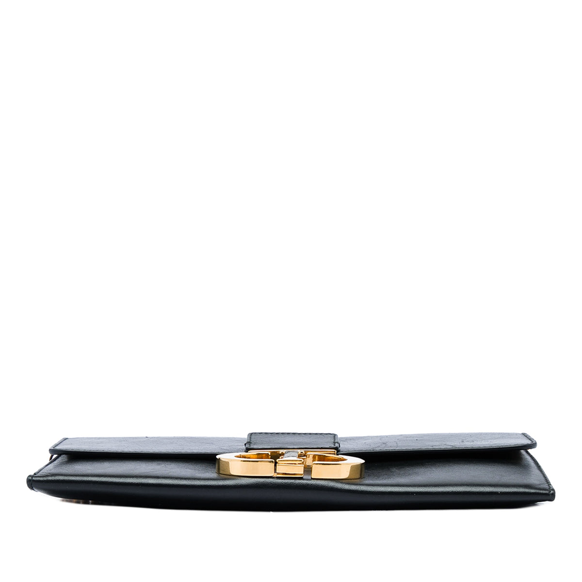 Dior Leather Montaigne 30 Clutch with Chain — Black