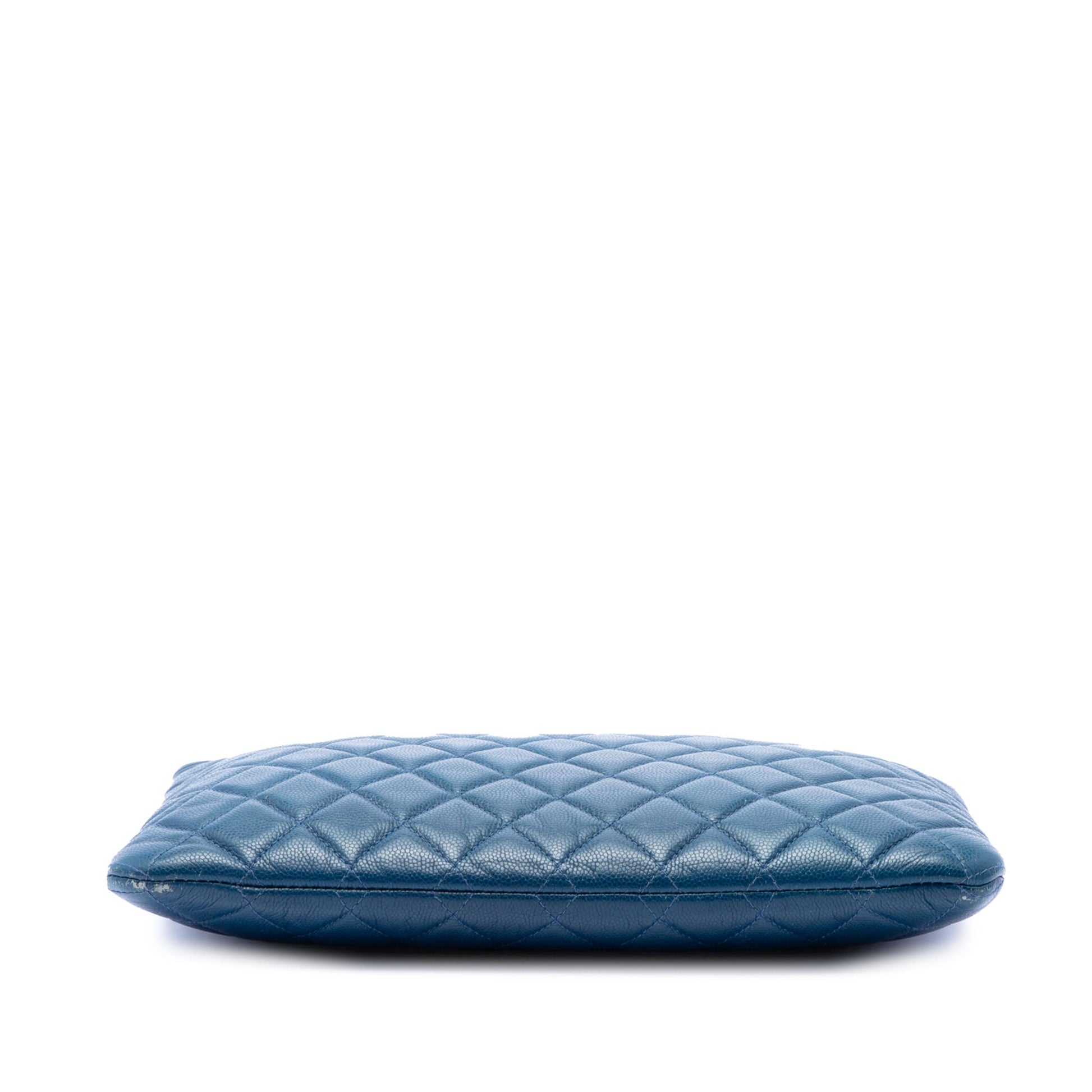 Chanel Medium Quilted Caviar Boy O Case Clutch