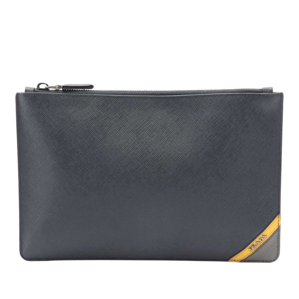 Prada Saffiano Clutch — Blue