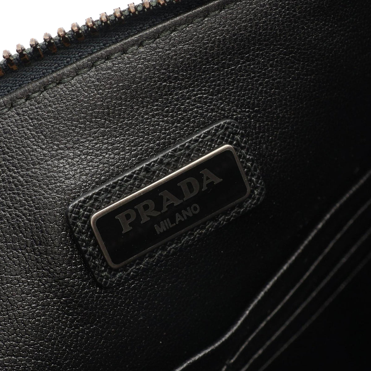 Prada Saffiano Clutch — Blue