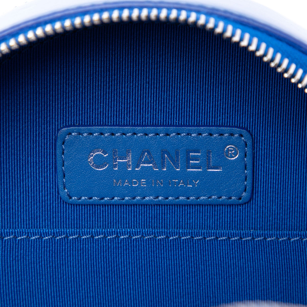 Chanel CC Patent Round As Earth Bag