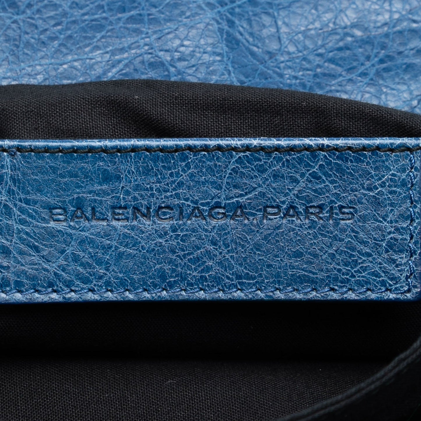 Balenciaga Lambskin Motocross Classic Envelope Clutch