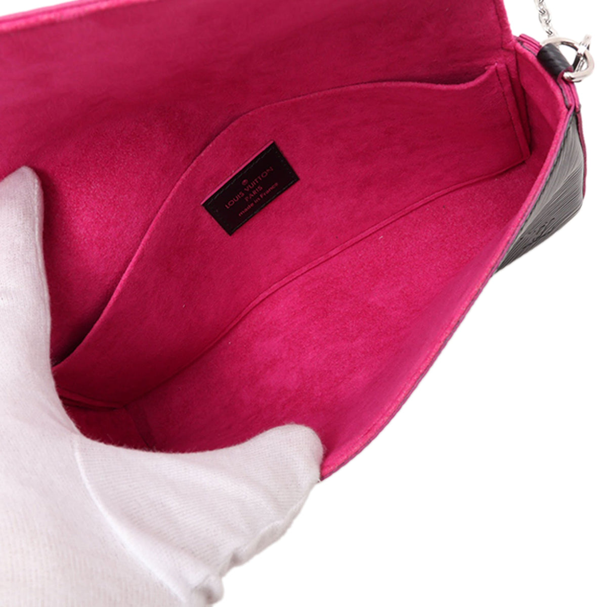 Louis Vuitton Epi Pochette Felicie — Black