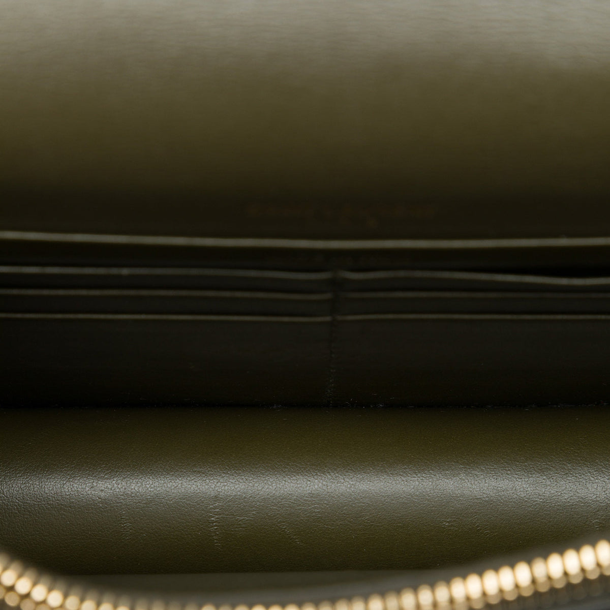 Saint Laurent Mini Calfskin Monogram Sunset Wallet on Chain