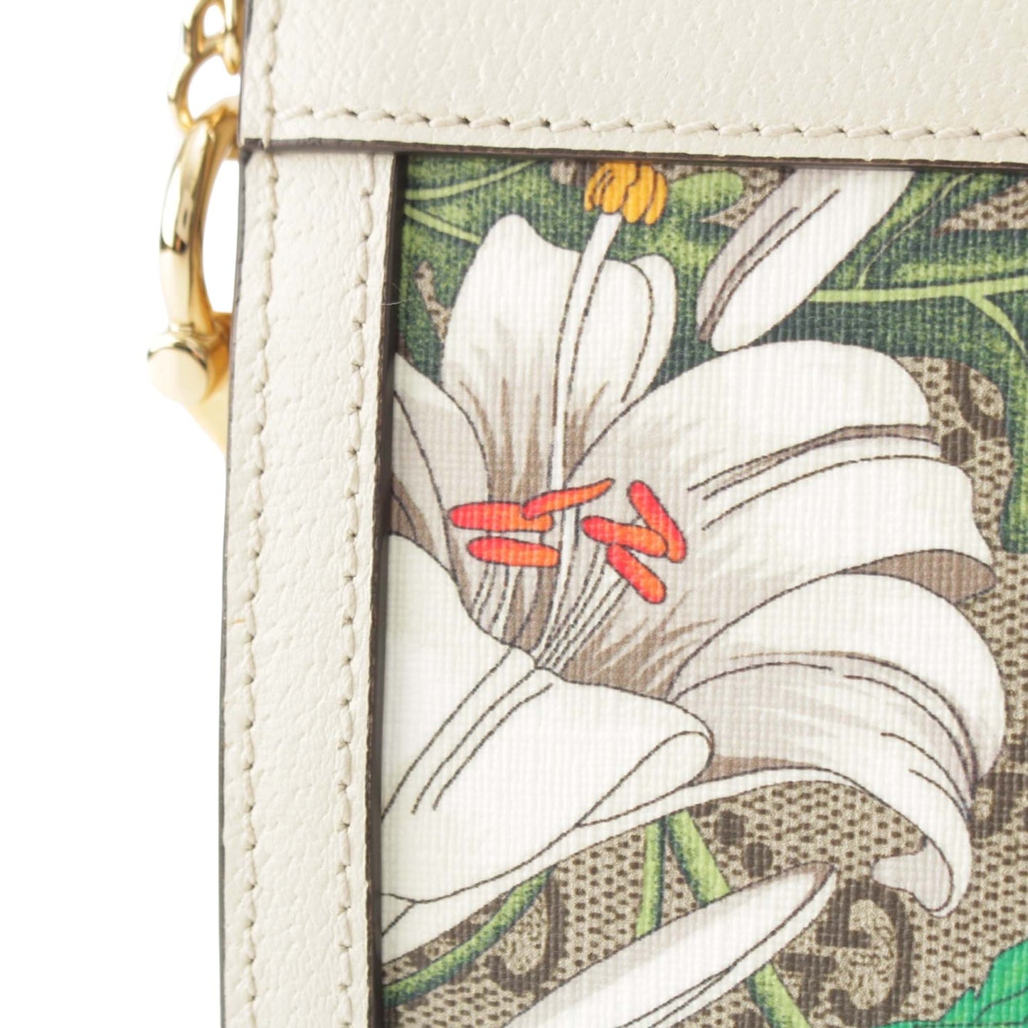Gucci Small GG Supreme Flora Web Ophidia Chain Crossbody