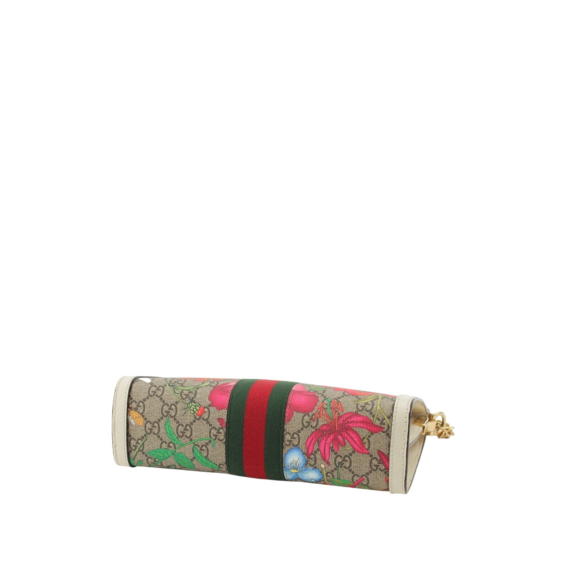 Gucci Small GG Supreme Flora Web Ophidia Chain Crossbody