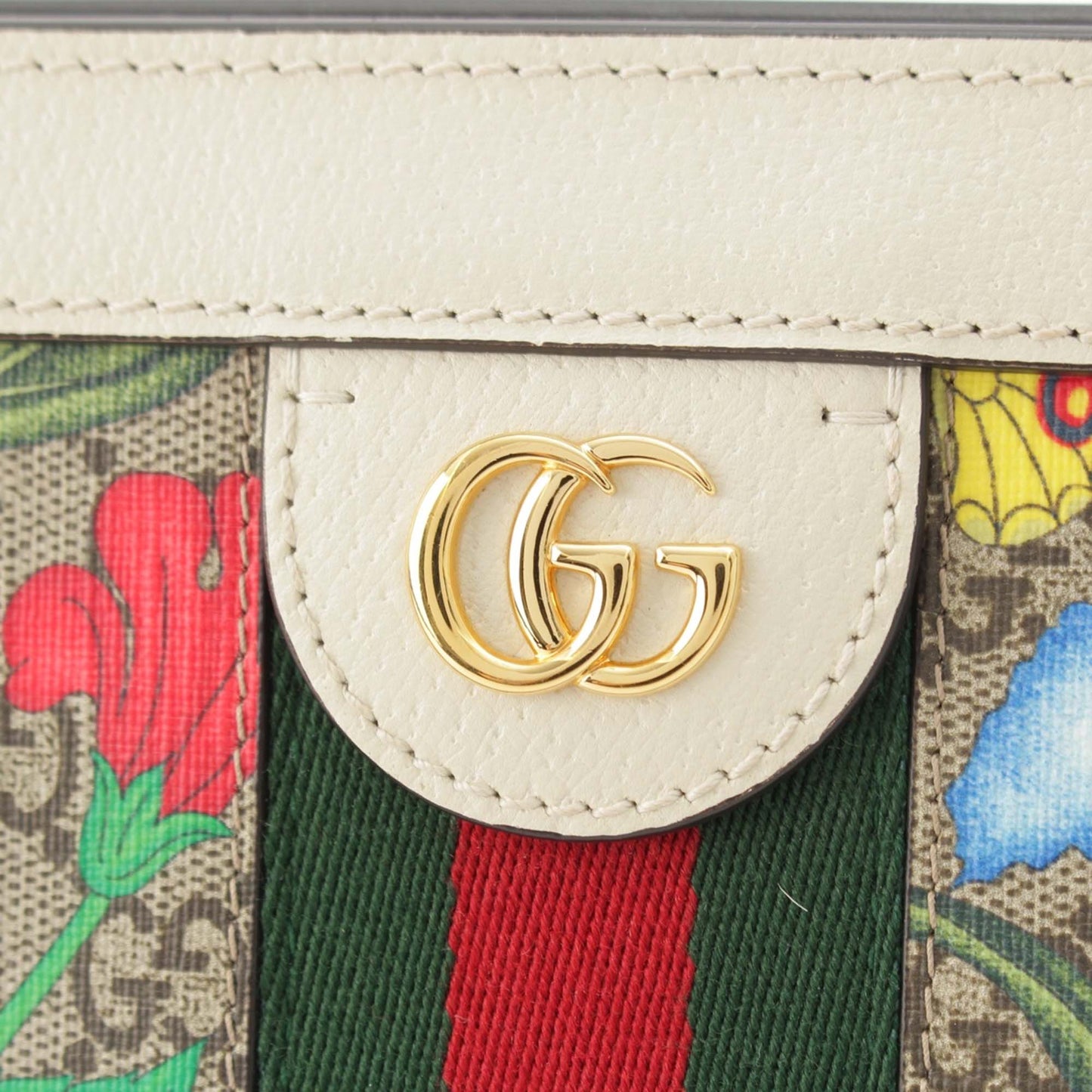 Gucci Small GG Supreme Flora Web Ophidia Chain Crossbody