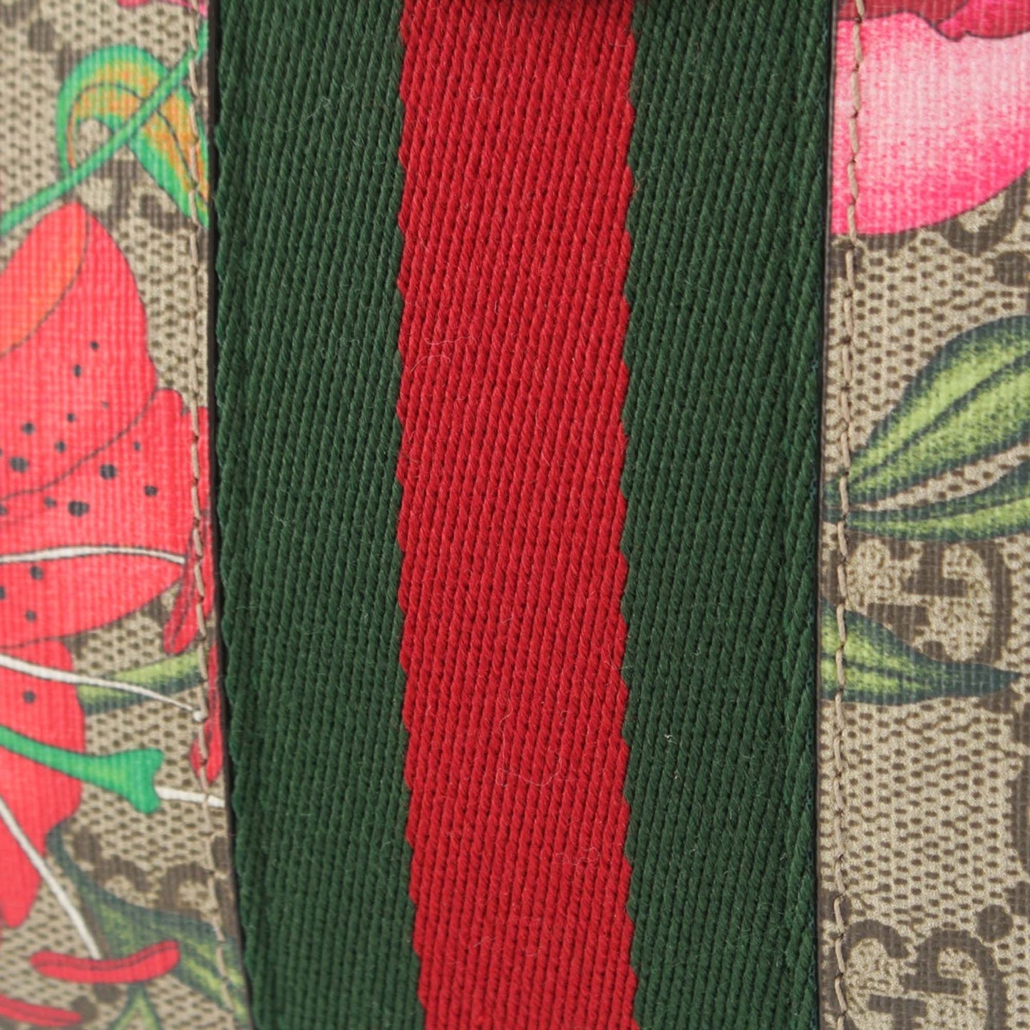 Gucci Small GG Supreme Flora Web Ophidia Chain Crossbody