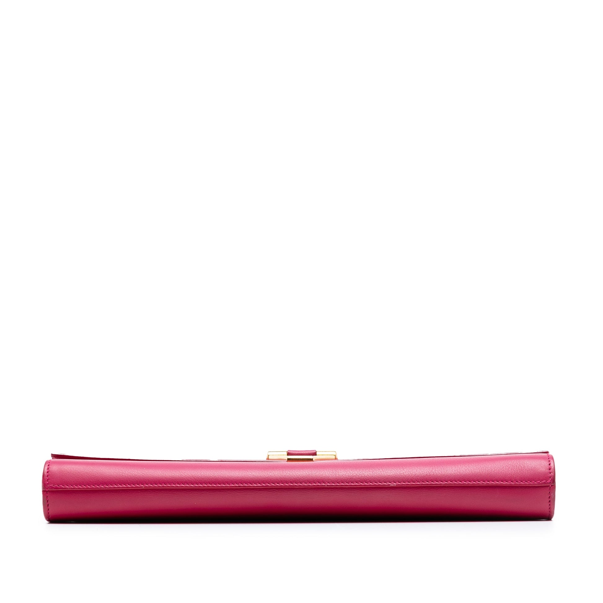 Saint Laurent Leather Chyc Ligne Clutch
