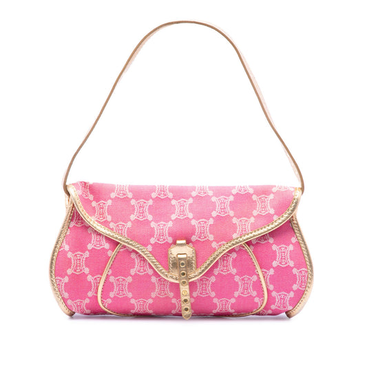 Celine Macadam Denim Shoulder Bag