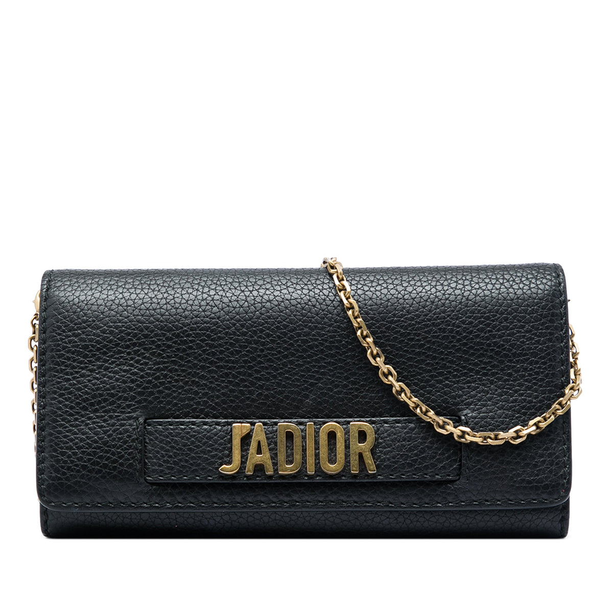 Dior Calfskin JAdior Wallet On Chain — Black