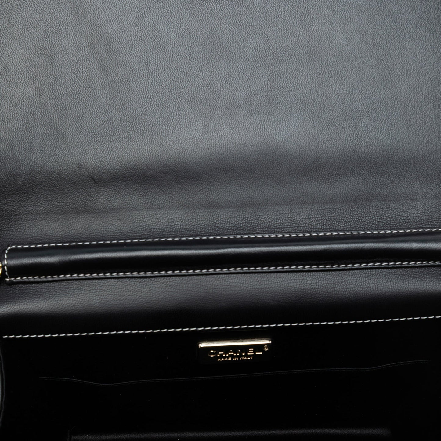 Chanel CC Lambskin Embroidered Clutch With Chain