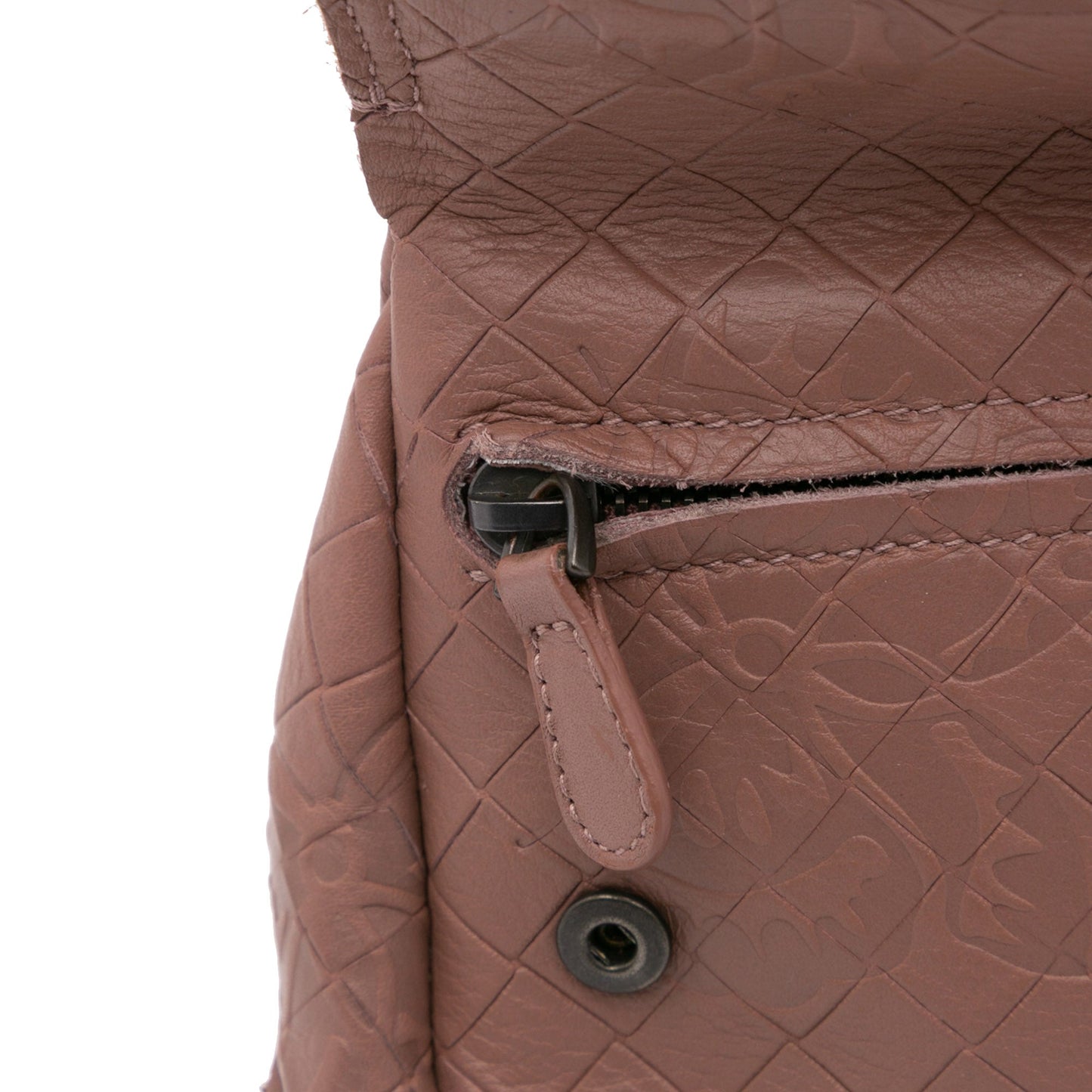 Bottega Veneta Small Calfskin Intrecciomirage Embossed Butterfly Chain Crossbody