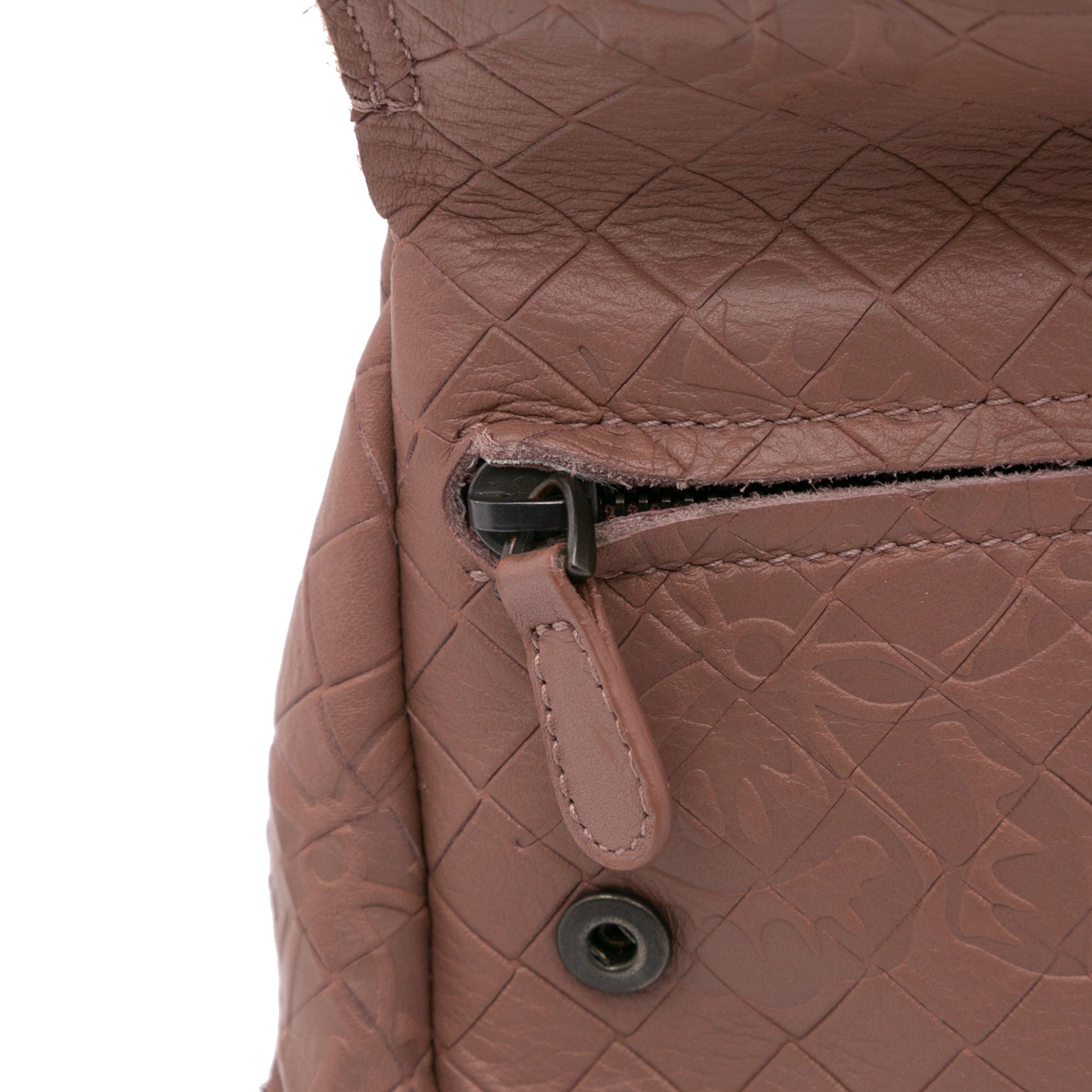 Bottega Veneta Small Calfskin Intrecciomirage Embossed Butterfly Chain Crossbody