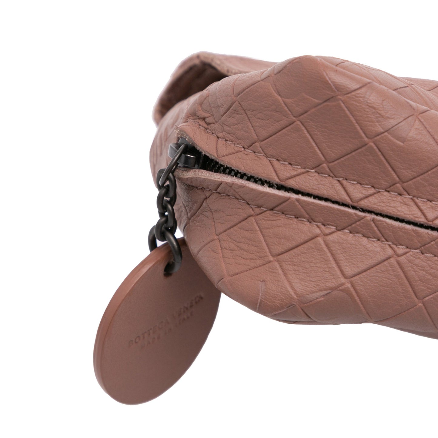Bottega Veneta Small Calfskin Intrecciomirage Embossed Butterfly Chain Crossbody