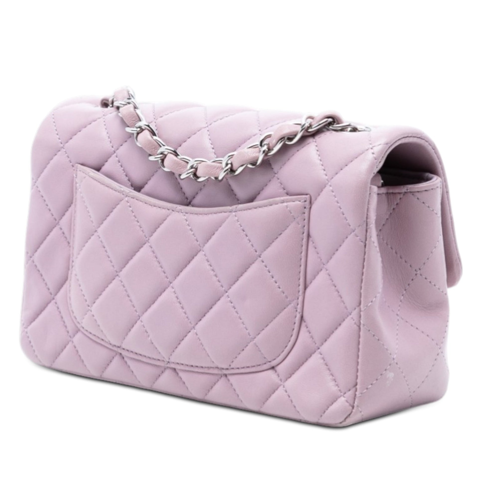 Mini Rectangular Classic Lambskin Single Flap