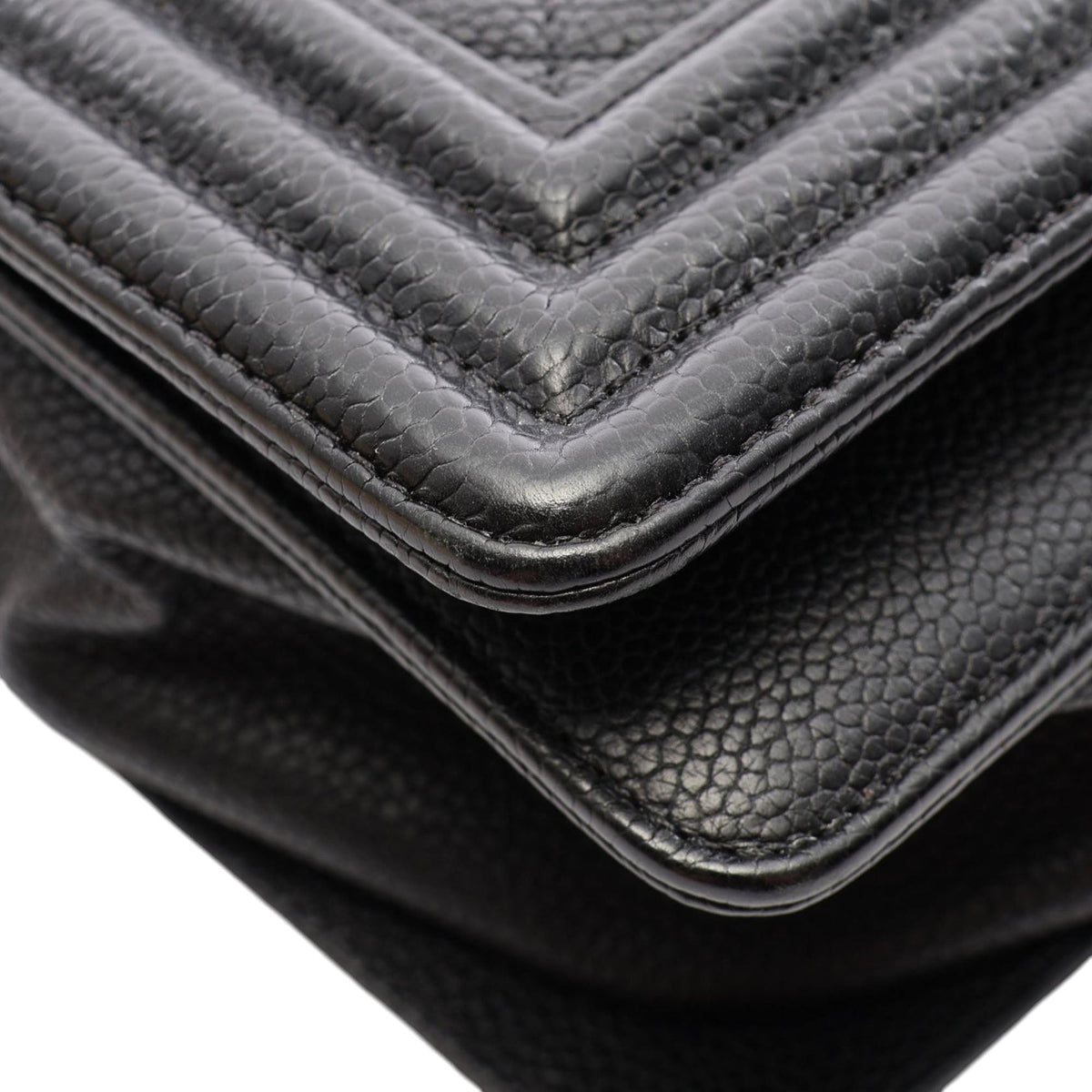 Chanel Large Quilted Caviar Boy Flap