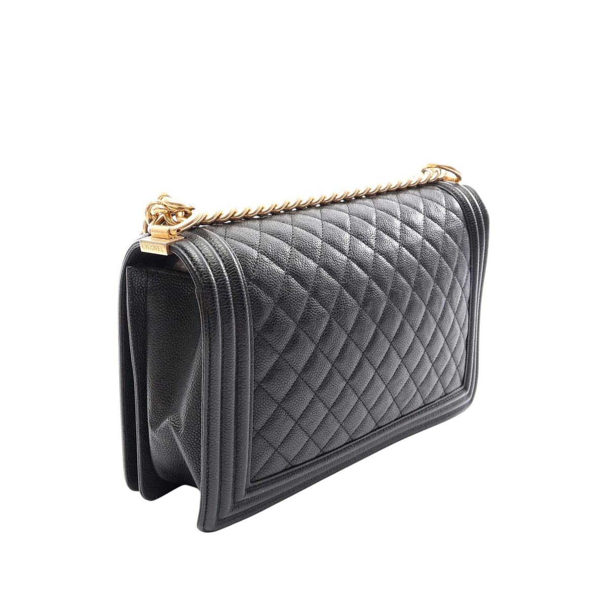 Chanel Large Quilted Caviar Boy Flap