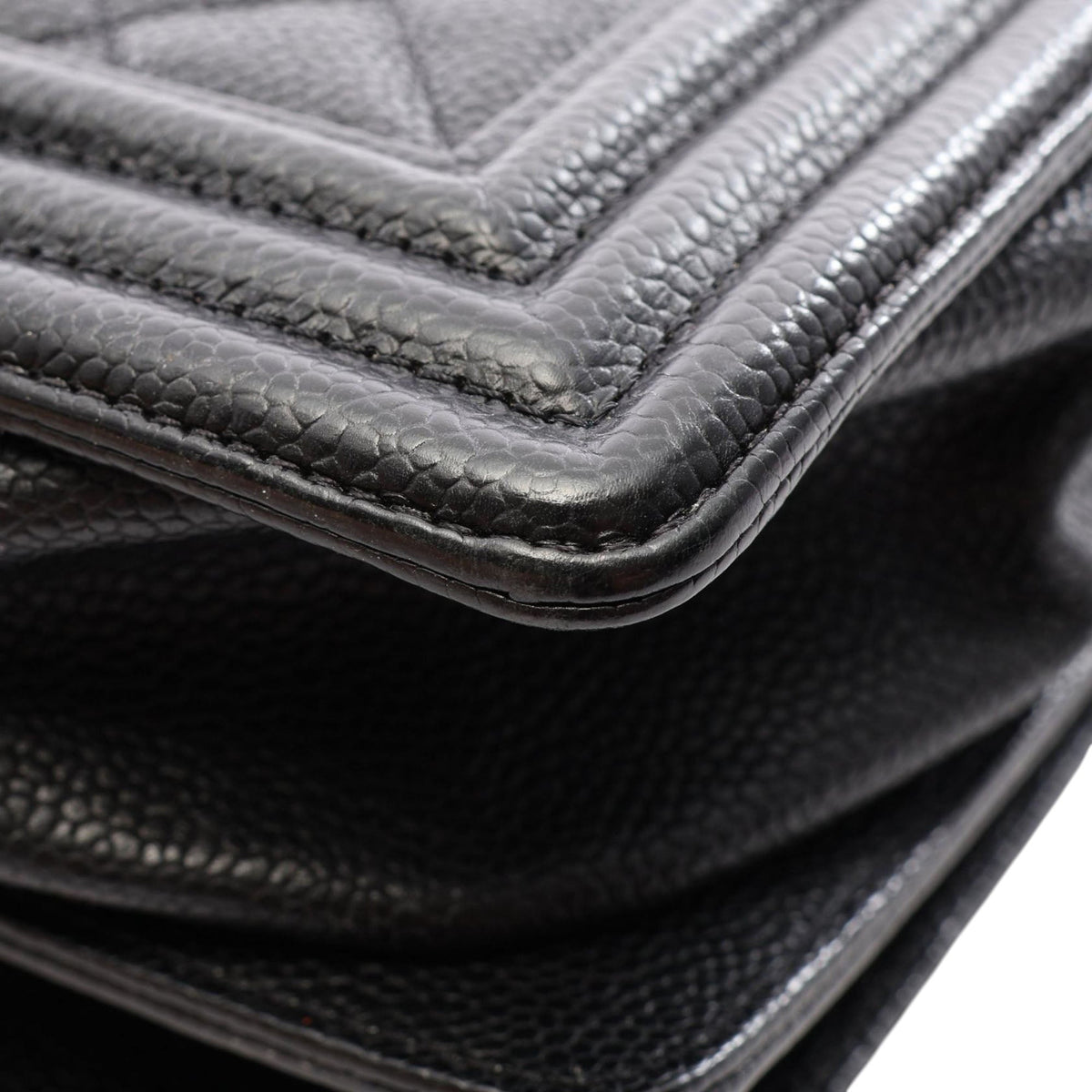 Chanel Large Quilted Caviar Boy Flap